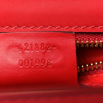 Calfskin Small Sylvie Shoulder Bag Hibiscus Red