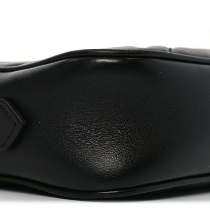 Calfskin Matelasse Mini GG Marmont Chain Shoulder Bag Black