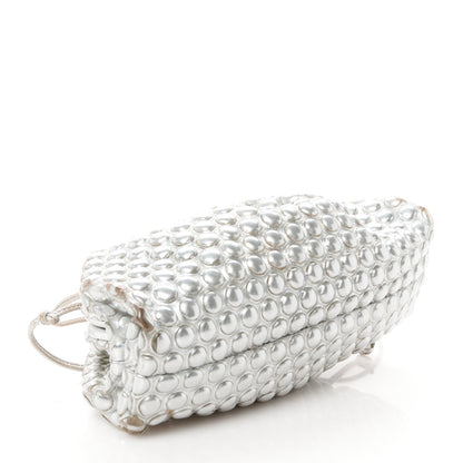 Metallic Fabric Bubble Wrap The Mini Pouch Silver