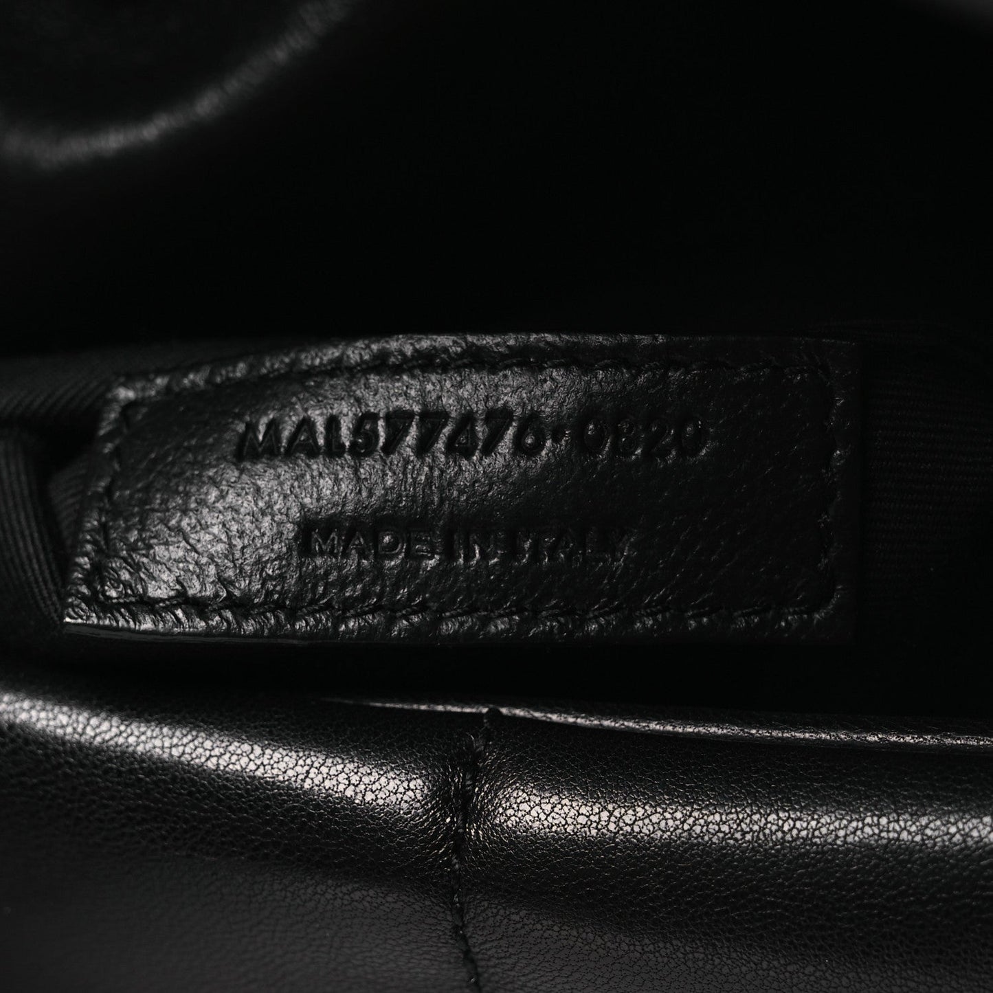 Lambskin Quilted Toy Loulou Puffer Monogram Monochrome Chain Satchel Black