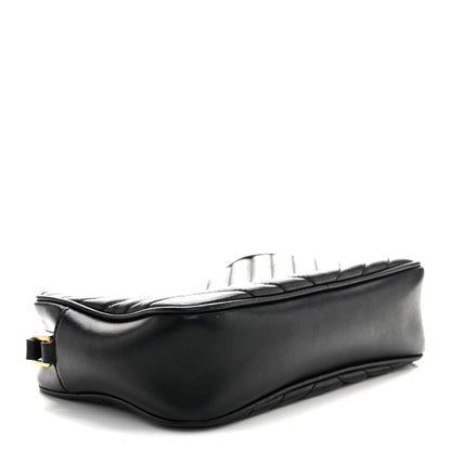 Calfskin Matelasse Monogram Lou Camera Bag Black