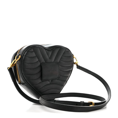 Calfskin New Wave Heart Bag Black
