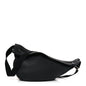 Grained Calfskin Large Slouchy Banana Bag Black