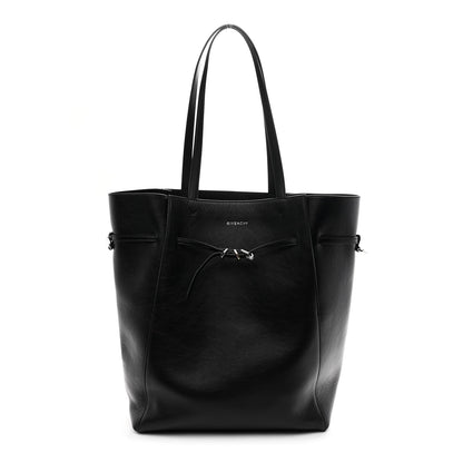 Calfskin Voyou Medium North South Tote Black