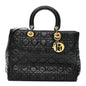 Lambskin Cannage Large Lady Dior Black