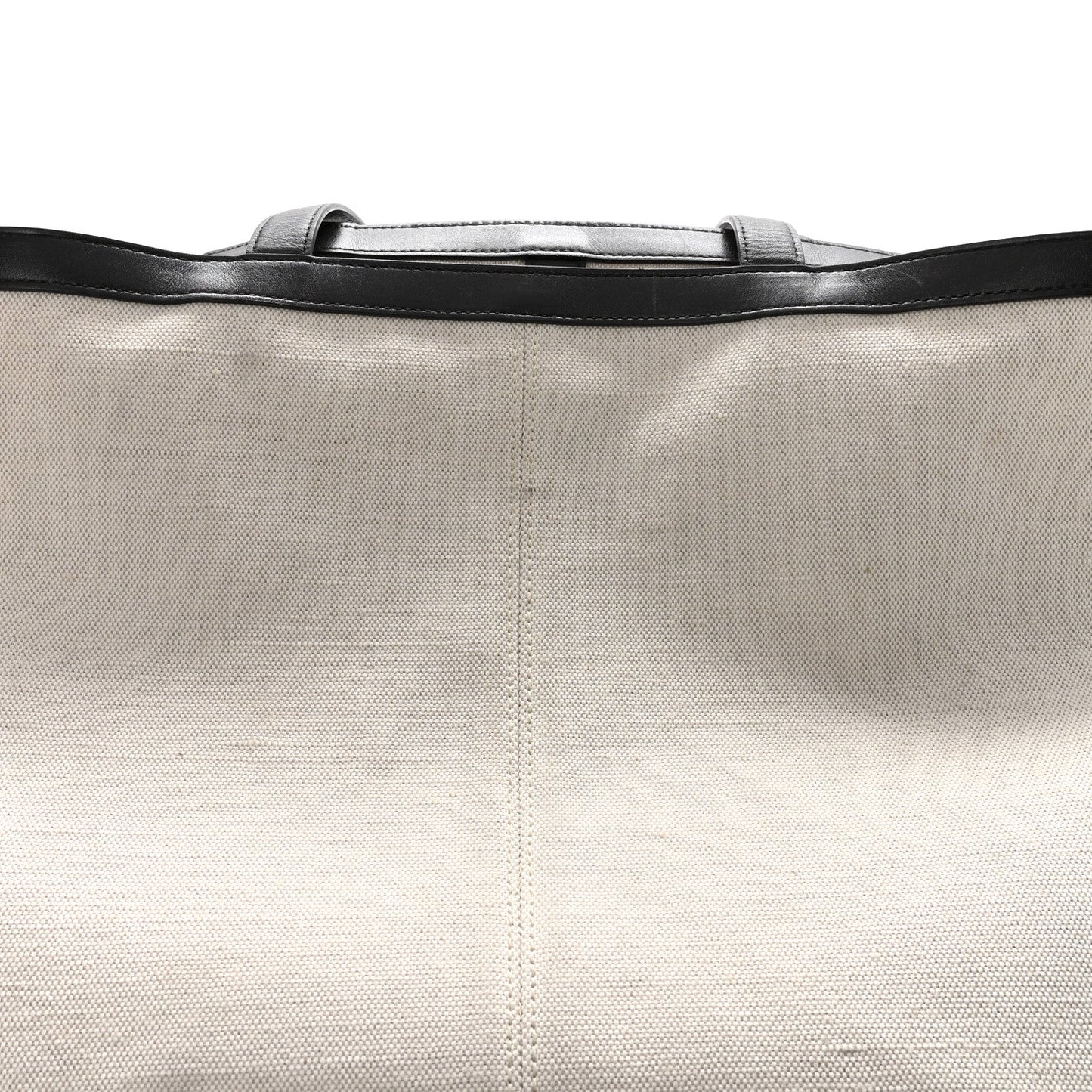 Canvas Mix Nappa Intrecciato Medium Flip Flap Tote Natural Fondant
