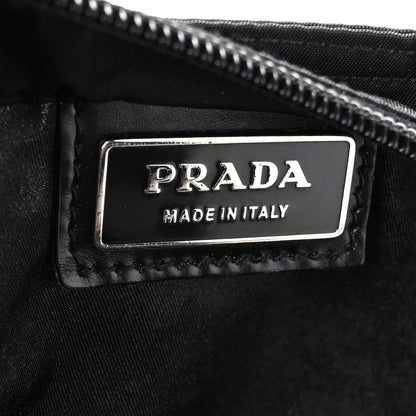 Nylon Vela Flat Messenger Bag Black