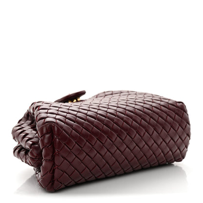 Nappa Intrecciato Small The Lauren 1980 Clutch With Chain Barolo