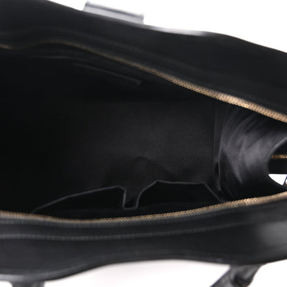 Textured Calfskin Medium Cabas ChYc Black