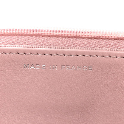 Caviar Quilted Wallet on Chain WOC Light Pink