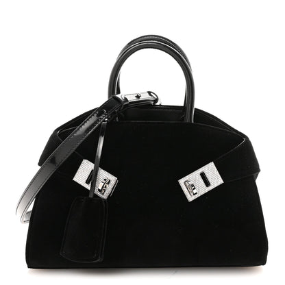 Velvet Strass XS Hug Bag Black