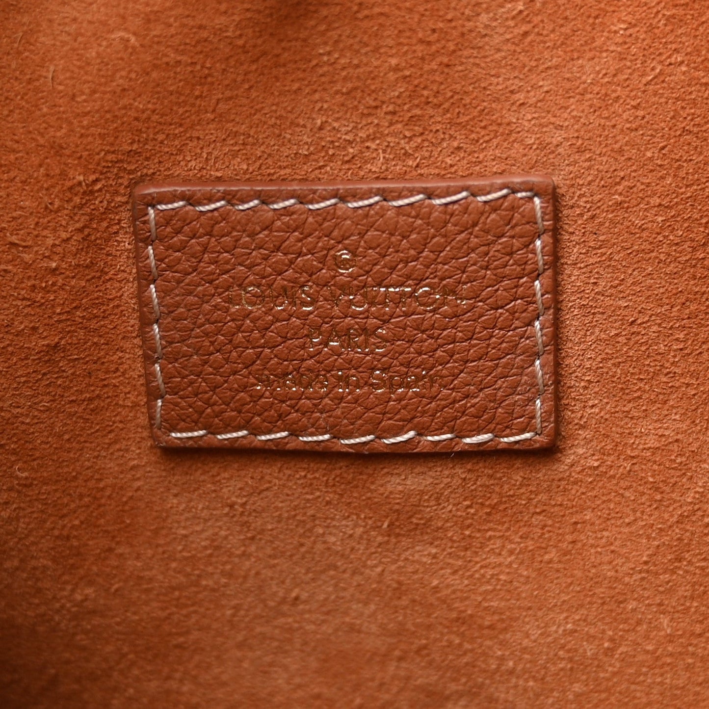 Grained Calfskin Low Key Hobo PM Cognac