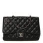 Caviar Quilted Jumbo Single Flap Black