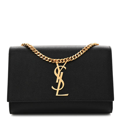 Grain De Poudre Small Monogram Kate Satchel Black
