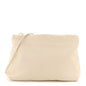 Grained Calfskin Bourse Clutch Ivory