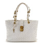Nappa Intrecciato Small Capri Tote White