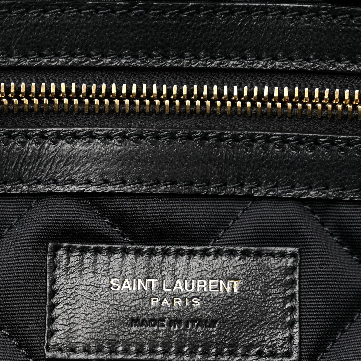 Calfskin Quilted ES Giant Travel Bag Black