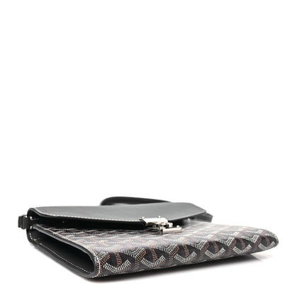 Goyardine Calfskin Chypre Wallet Pouch Navy