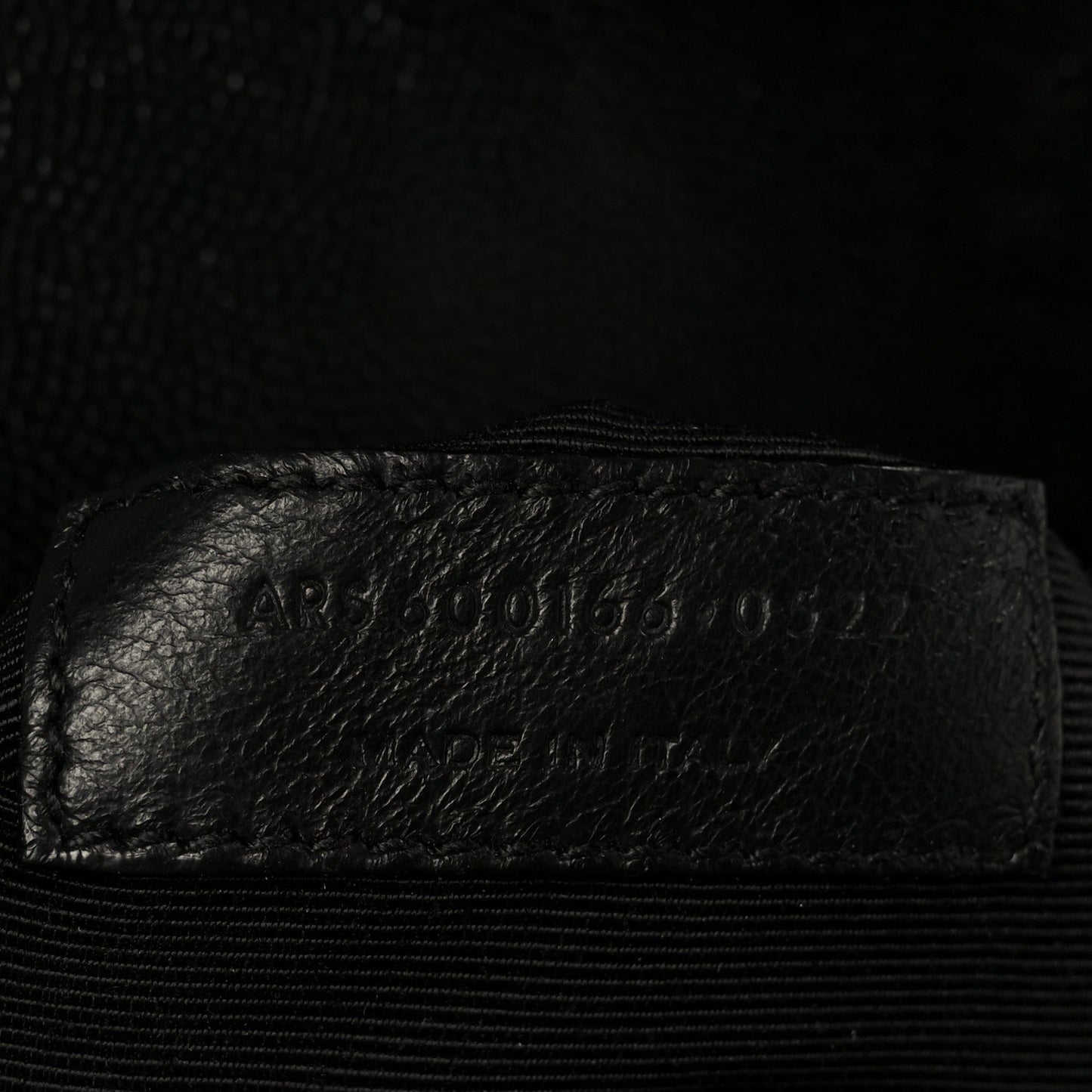 Grain De Poudre Textured Mixed Matelasse Large Triquilt Monogram Satchel Black