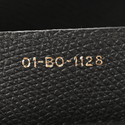 Grained Calfskin Saddle Bag Black