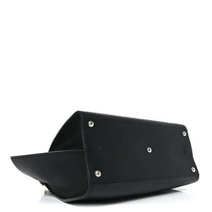 Vitello Dolce Shiny Nappa Petite 3Jours Tote Black