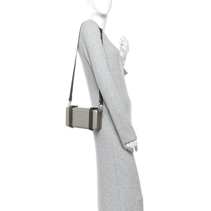 Gloss Polycarbonate Personal Cross-Body Bag Titanium