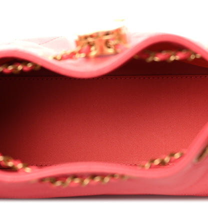 Caviar Quilted Mini Chanel 25 Handbag Coral