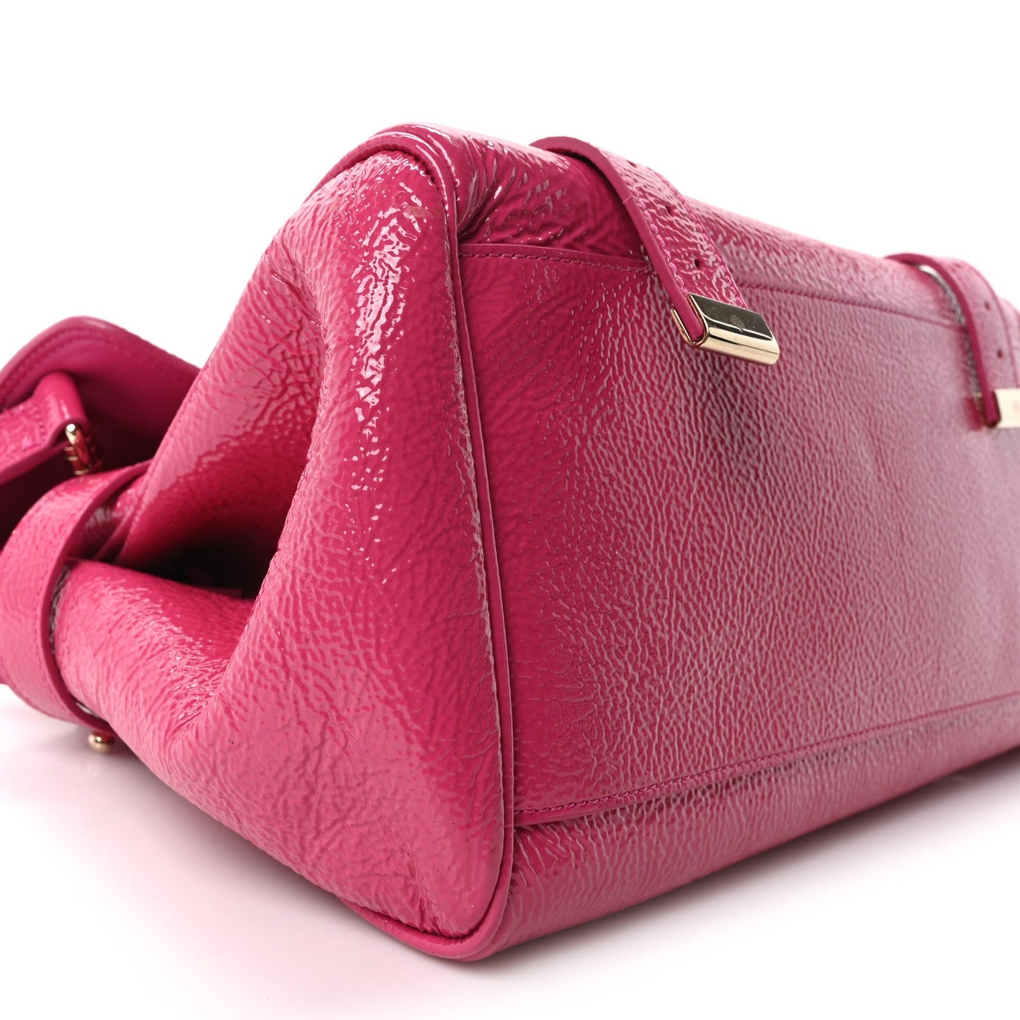Spongy Patent Small Alexa Pink