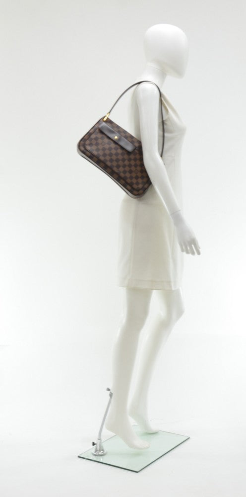 Louis Vuitto Aubagne Damier Ebene Canvas Shoulder Bag