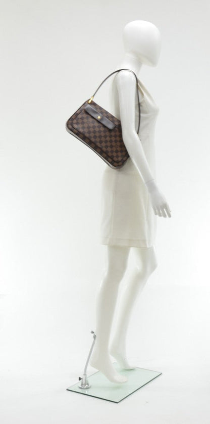 Louis Vuitto Aubagne Damier Ebene Canvas Shoulder Bag