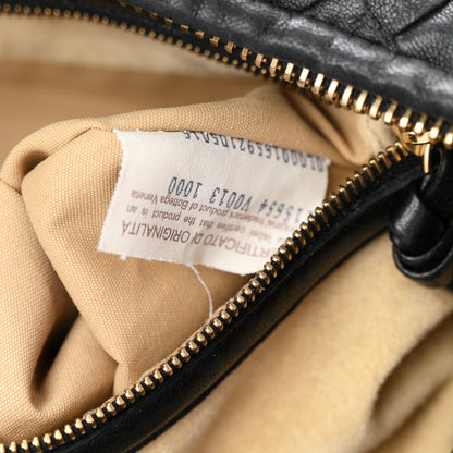 Nappa Intrecciato Large Veneta Hobo Black