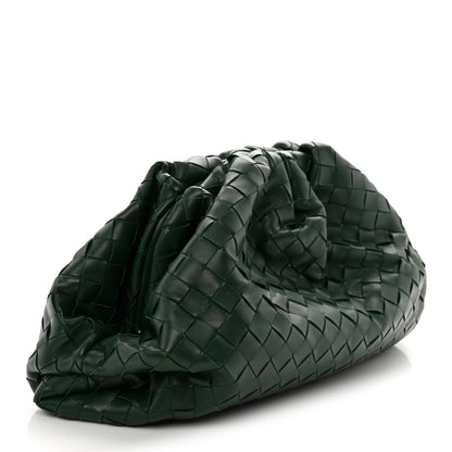 Nappa Maxi Intrecciato The Pouch Oversized Clutch Raintree