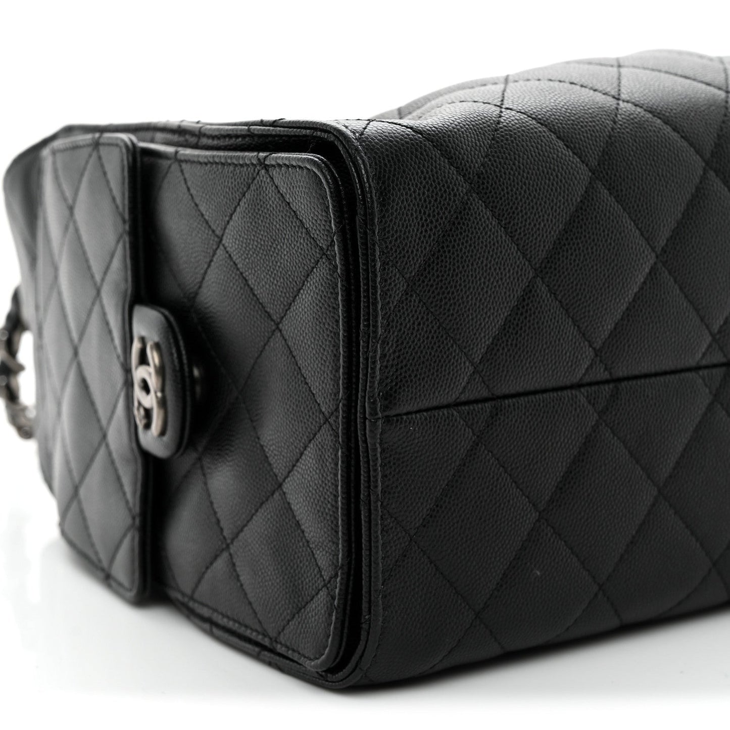 Caviar Quilted Small Chanel 25 Handbag Black