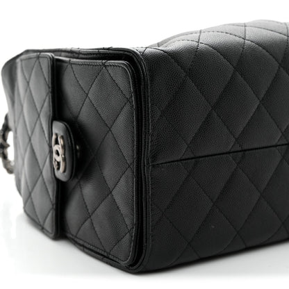 Caviar Quilted Small Chanel 25 Handbag Black