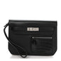 Swift Shiny Niloticus Crocodile Kelly Depeches 25 Pouch Black