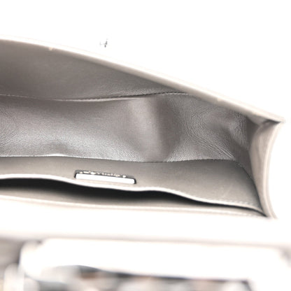 Galuchat Stingray Small Boy Flap Silver