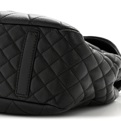 Caviar Quilted Coco Casual Flap Black