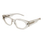 Saint Laurent Eyeglasses Cat Eye Full Rim, Transparent Grey Frame and Clear Demo Lens Lens SL638OPT004