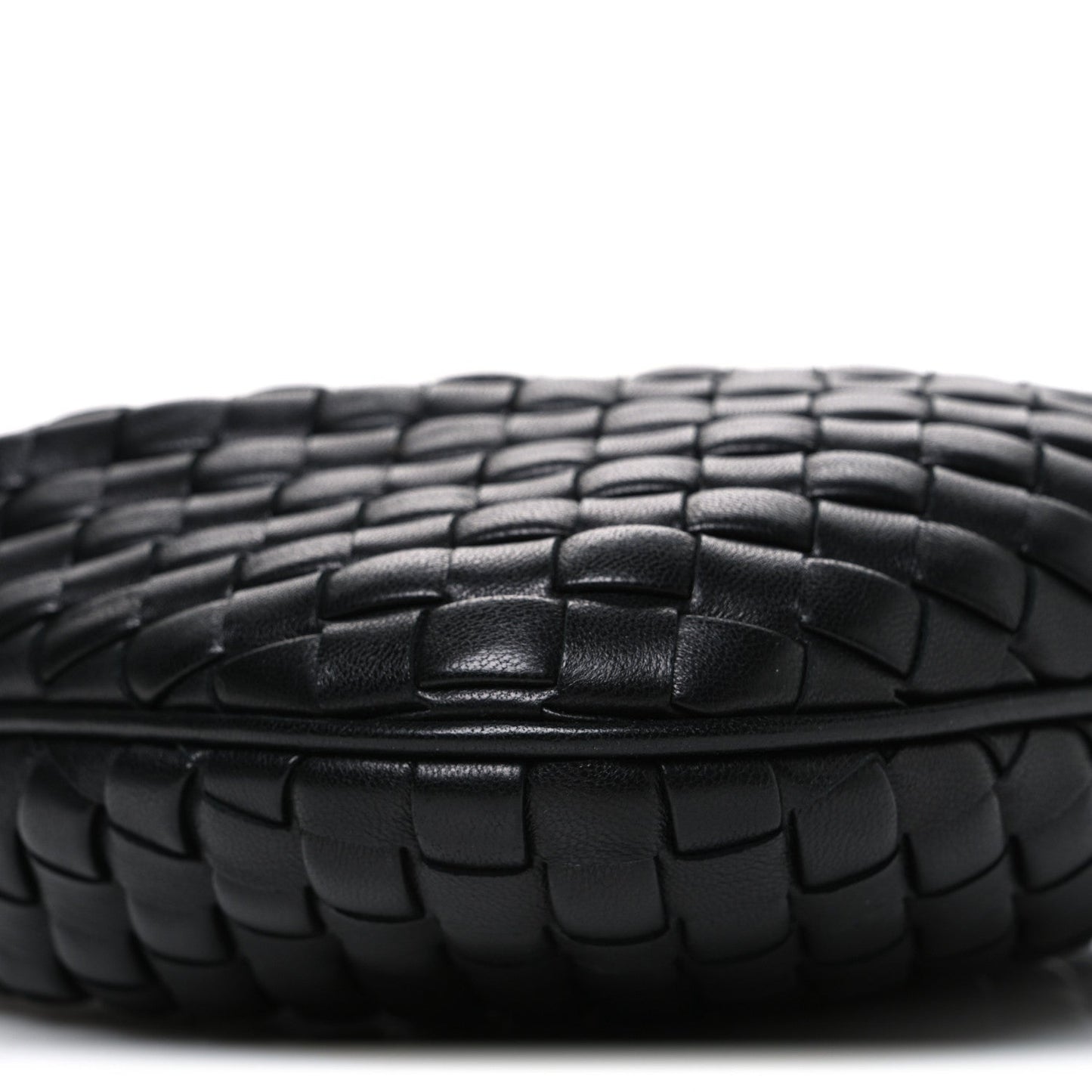 Nappa Intrecciato Baby Veneta Hobo Black