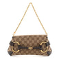 Monogram Horsebit Clutch Dark Brown