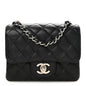 Caviar Quilted Mini Square Flap Black