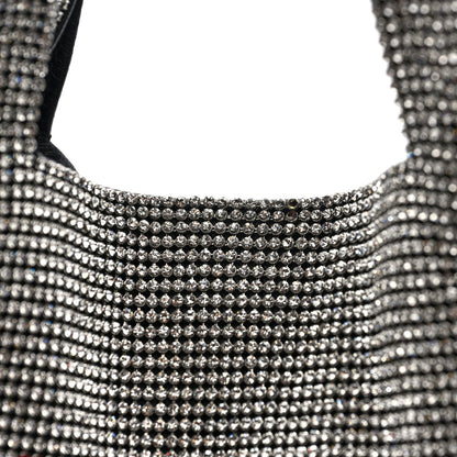 Crystal Wanglock Mini Shopper Silver