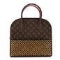 Monogram Calf Hair Spikes Iconoclasts Christian Louboutin Tote Red