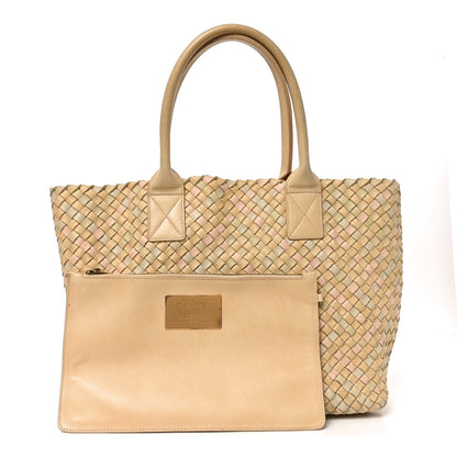 Nappa Intrecciato Small Cabat Colonial Lotus Aurora