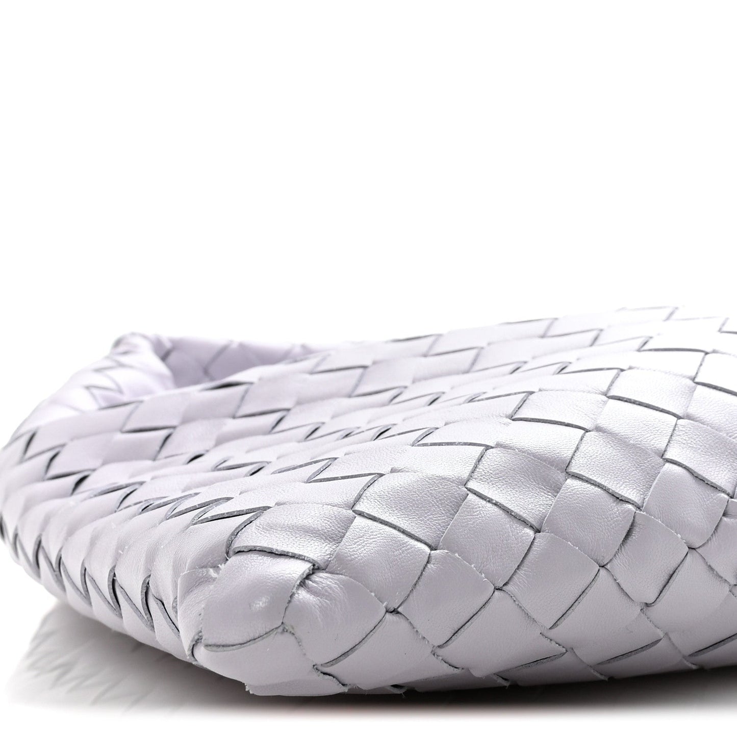 Calfskin Intrecciato Small Hop Oyster Lilac