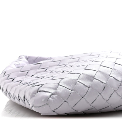 Calfskin Intrecciato Small Hop Oyster Lilac