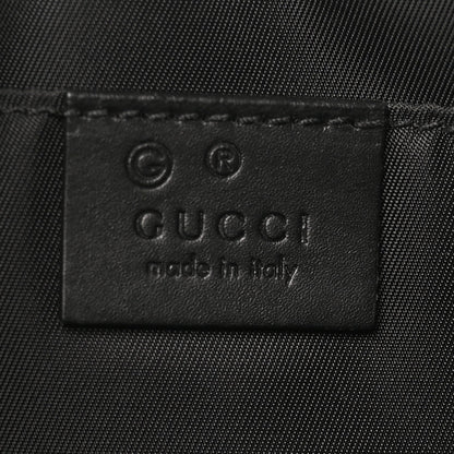 Canvas Web Slim Belt Bag Black