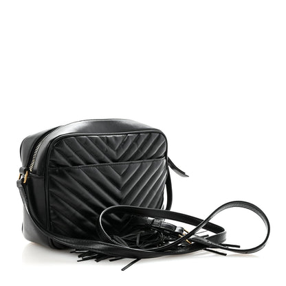Calfskin Matelasse Monogram Lou Camera Bag Black
