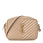 Calfskin Matelasse Monogram Lou Camera Bag Dark Beige