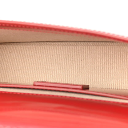 Glazed Calfskin Le Bambino Long Red